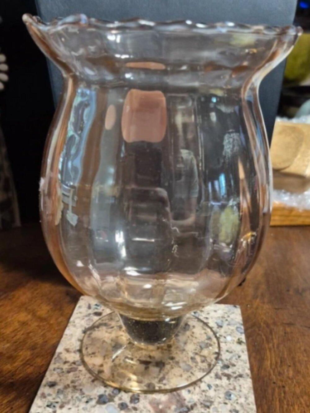 Pretty pink tinted vase